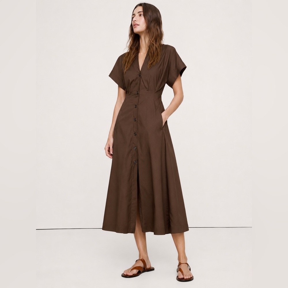 NEW! Banana Republic Cotton Poplin Shirt Dress - Size 4 🚂